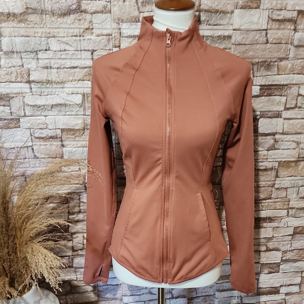 YogaLicious Full Zipp  Oxide/Rust Jacket